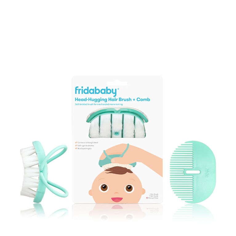 Fridababy - Ensemble brosse à cheveux pour bébé + peigne coiffant