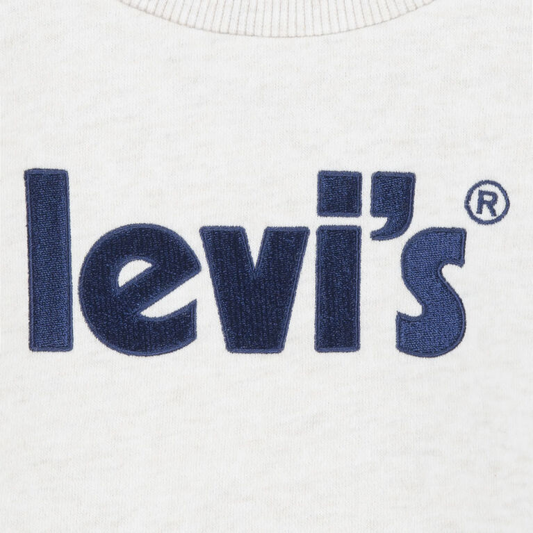 Levis Cozy Up Crewneck & Jogger Set - Oat - Size 4T