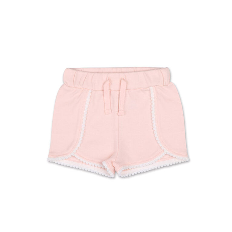 Koala Baby Pink Pom Pom Trim Shorts - 0-3 Months