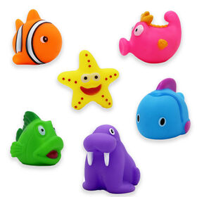 Buba Baby Jouets de bain en pack 6 : Poissons vari&eacute;s