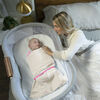 HALO SleepSack Swaddle Newborn 0-3 Months - Ideal Temp - Oatmeal/Pink
