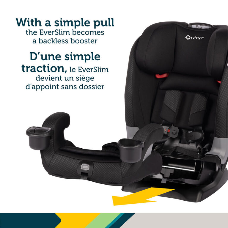 Safety 1st EverSlim 4-in-1 Convertible All-in-One Car Seat – Deboss Noir