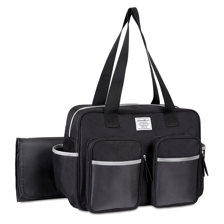 Eddie Bauer Gotham Duffle Diaper Bag - Black