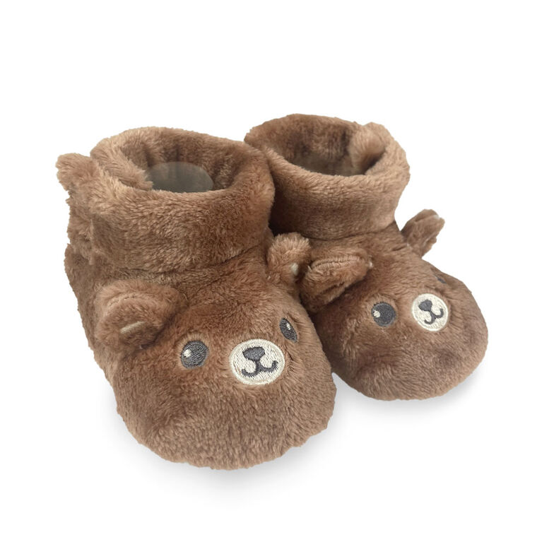 My Baby Boutique - Baby Booties, Cocoa Bear, 0-6M
