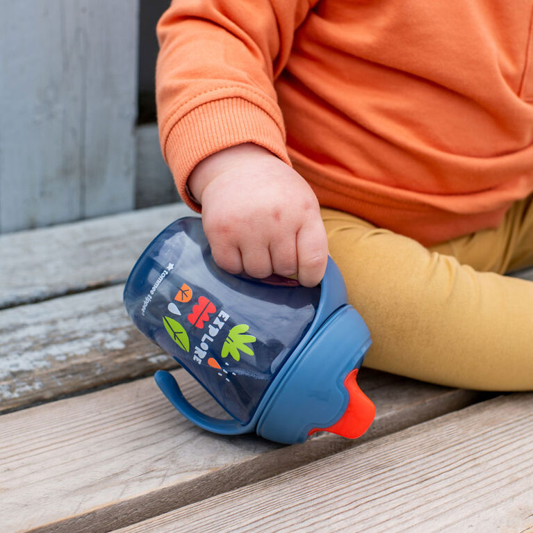 Gobelet d'entraînement à bec de Tommee Tippee, avec poignées, motifs assortis (8 oz, 7 m+, 2 pièces)