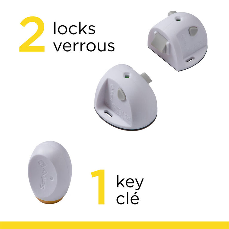 Safety 1st - Kit de verrous magnétiques adhésifs de 3 pces