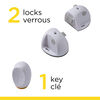 Safety 1st - Kit de verrous magnétiques adhésifs de 3 pces