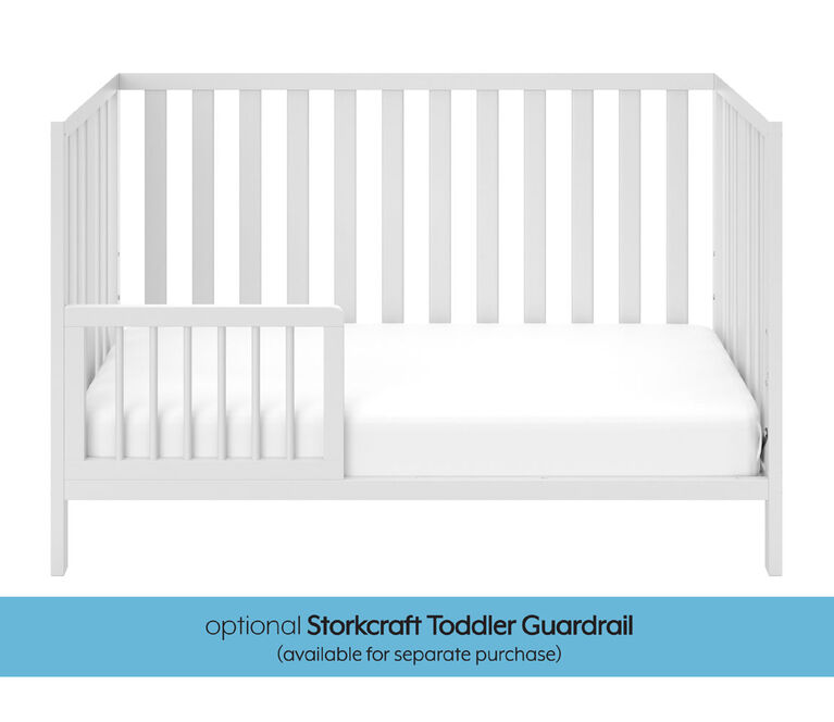 Storkcraft Pacific 4-in-1 Convertible Crib - White.