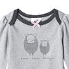 Just Born Baby Girls' 2-Piece Organic Long Sleeve Onesies Bodysuit and Pant Set - Lil' Lamb 6-9 months