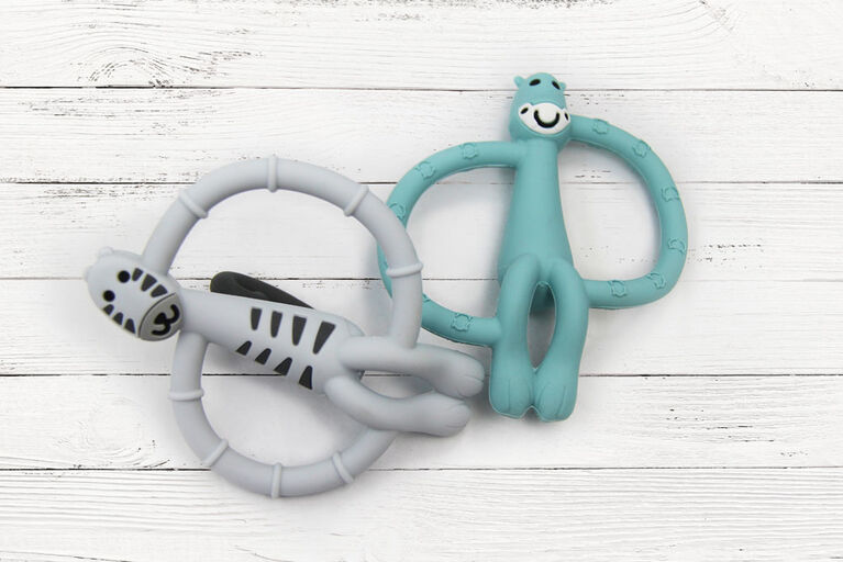 Silisafari Zebra Silicone Teether