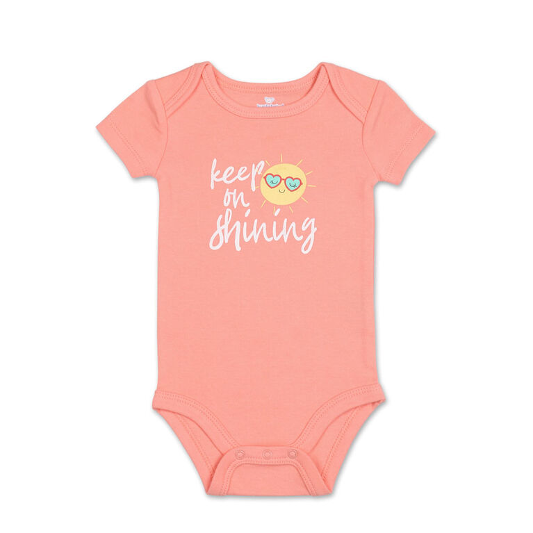 Koala Baby 4Pk Short Sleeved Bodysuit, G Aloha Summer, 12 Months