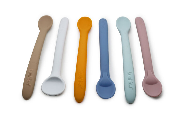 Silistages 3Pk Spoons Sea/Papaya/ Grey