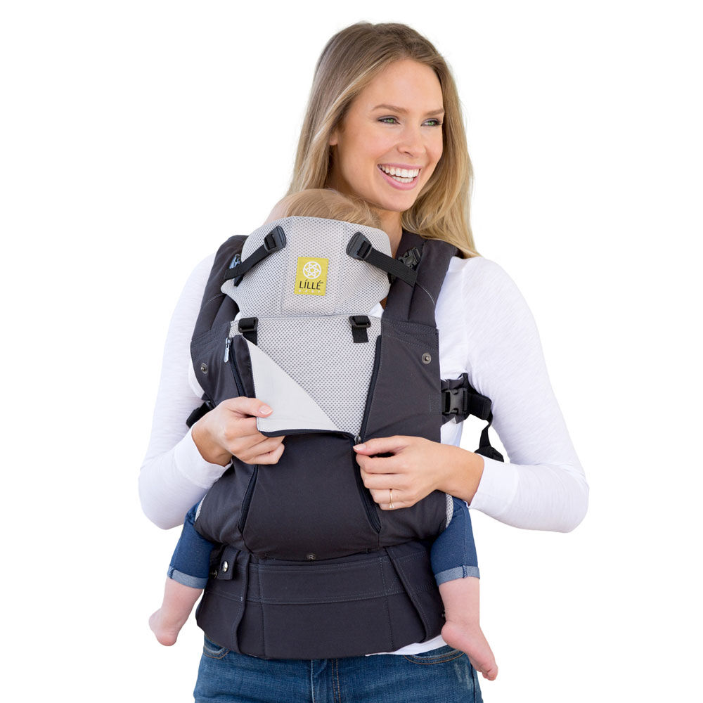 LILLEbaby All Seasons Carrier Charcoal with Silver Babies R Us