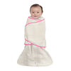 HALO SleepSack Swaddle - Ideal Temp - Oatmeal/Pink Small 3-6 Months