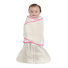 Couverture à Emmailloter HALO SleepSack - Ideal Temp - Oatmeal/Pink Petit 3-6 Mois
