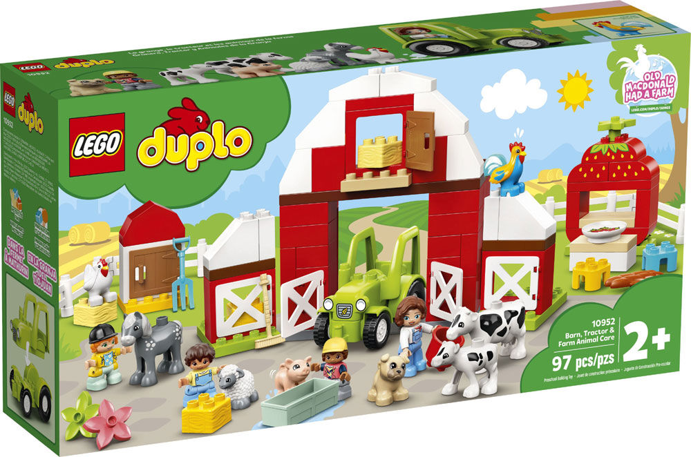 LEGO DUPLO Town Barn Tractor Farm Animal Care 10952 97 pieces