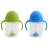 Munchkin - Any Angle Weighted Straw Cup - 2pk, 7oz, Blue/Green