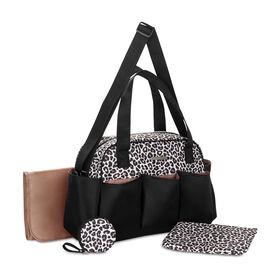 Sac a couches Zelda, quatra pieces, de Bananafish - Noir a motif leopard