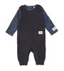 Lily & Jack Dino Waffle Dungaree Set-Grey