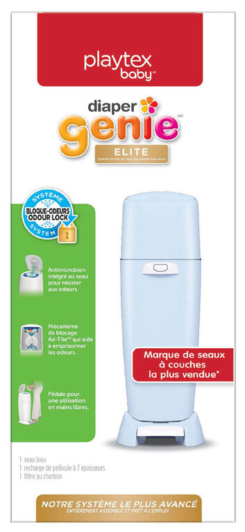 Poubelle à couches Diaper Genie Elite - Bleu bébé