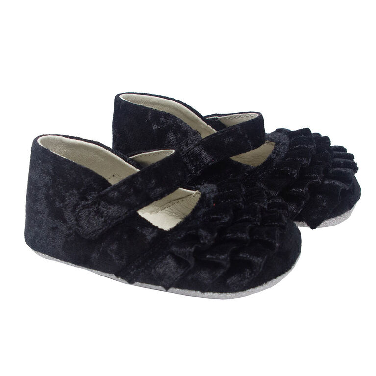 Robeez - First Kicks Black Velvet 0-3M
