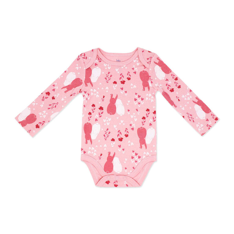Baby Mode 3 Piece Turn Me Around Set: Pink Bunny 0-3M