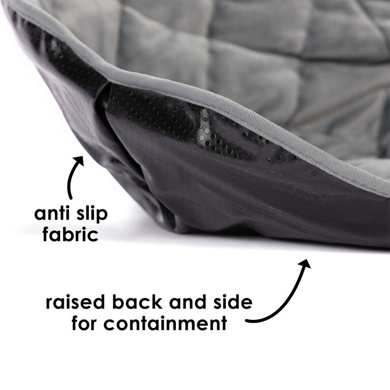 Diono Ultra Dry Seat, Child Car Seat Pad With Waterproof Liner - Potty Training Seat Pads for Infants Baby and Toddlers, Gray