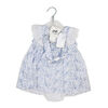 Rock a Bye baby bleu 3 pièces oeillet  robe 6-9M