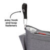 Diono Buggy Buddy XL Universal Stroller Organizer With Cup Holders, Secure Attachment, Zippered Pockets, Safe & Secure, Gray