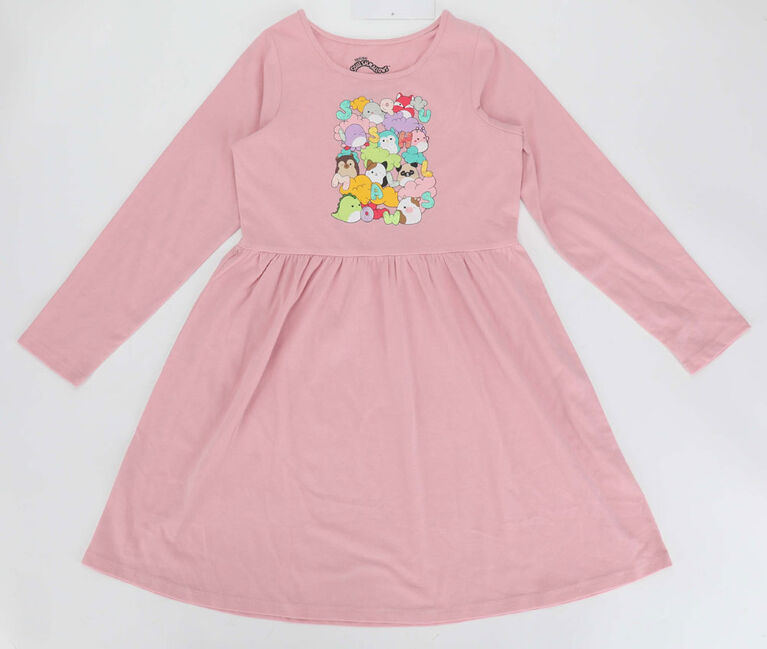 Squishmallows Friends on Clouds Robe à manches longues Rose 