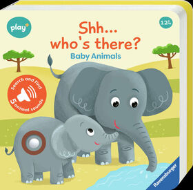 Ravensburger Play+ Infant & Toddler - Shh...Who's there? Baby Animals My First Seek and Find Sound Book - English Edition