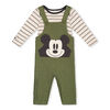 Mickey Mouse Overall Set Green 12/18M