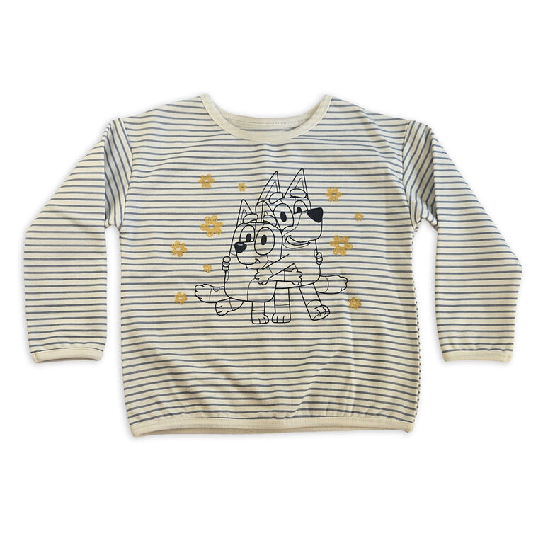 Bluey Long Sleeve Crewneck - Blue 3T