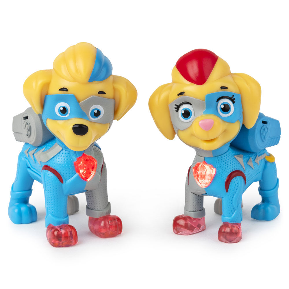 PAW Patrol Mighty Pups Super PAWs Mighty Twins Light Up Figures 2 Pack