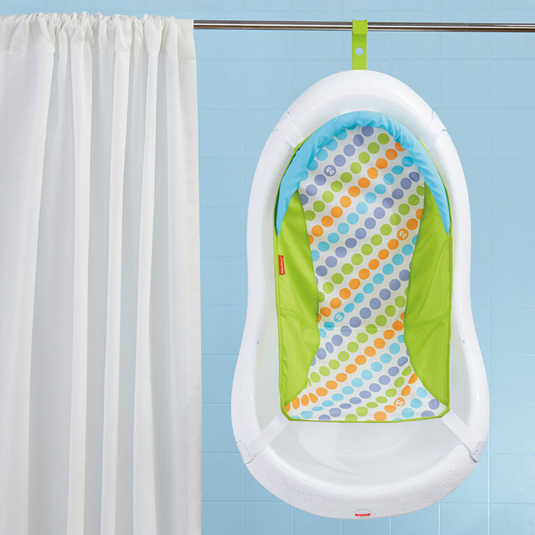 Fisher-Price 4-in-1 Sling 'n Seat Baby Bath Tub, Green