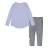 Nike Set -Light Grey Heather - Size 3T