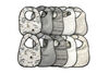 Emballages de 10 bavoirs en tissu éponge Koala Baby.