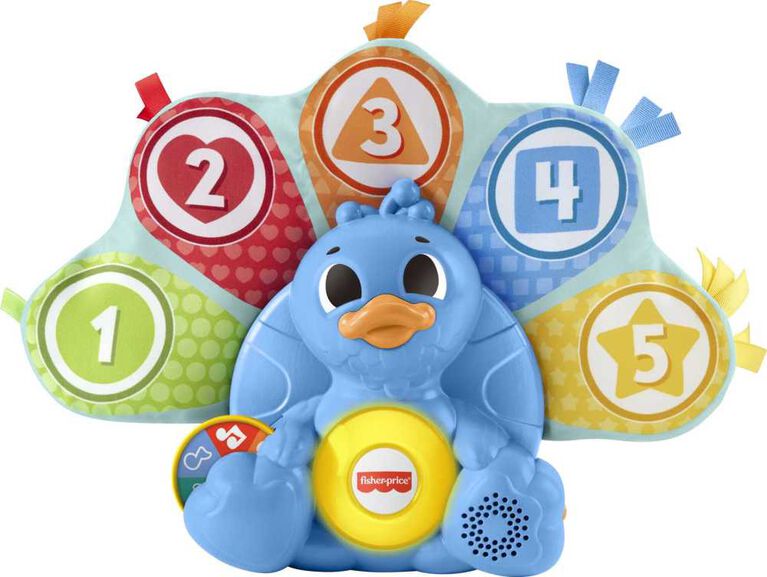 Fisher-Price Linkimals Counting Colors Peacock Baby Learning Toy with  Lights and Music - French Version