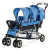 Child Craft Sport Multi-Child Triple Stroller, 3-Passenger - Blue
