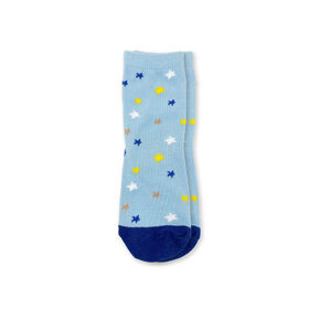 Chloe + Ethan - Toddler Socks, Royal Blue Stars, 2T-3T