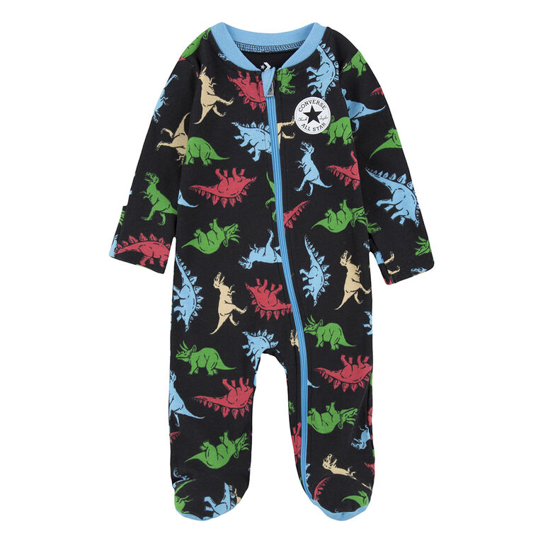 Converse Dino Footed Coverall - Black