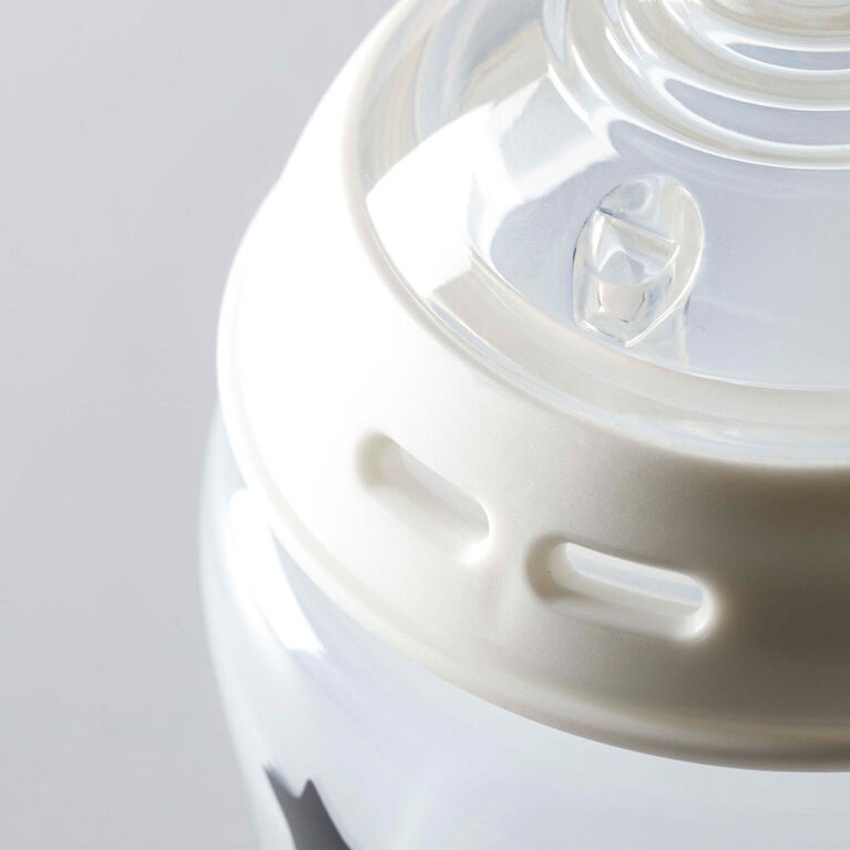 Biberons Tommee Tippee, Biberon anti-colique Natural Start avec tétine à débit lent semblable au sein, 148 ml (5 oz), 0m+, autostérilisation, essentiels pour l'alimentation de bébé, lot de 2