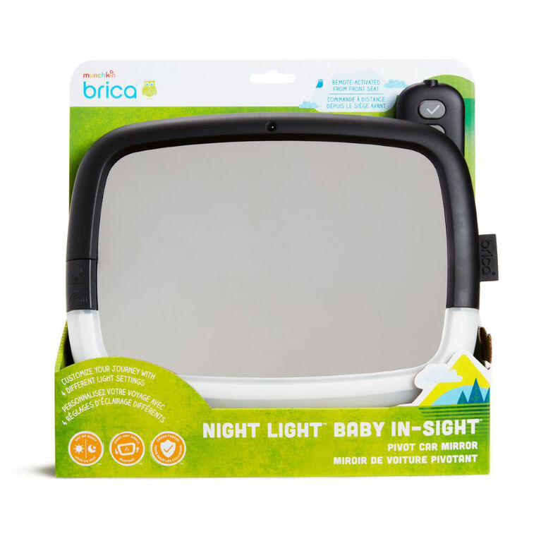 Rétroviseur pivotant Night Light Baby In-Sight Munchkin Brica