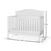 Wilmington Arch Top 4-in-1 Convertible Crib, Matte White - R Exclusive