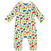 earth by art & eden - Cole Printed Zip Coverall - Whisper White Multi, 3 Months