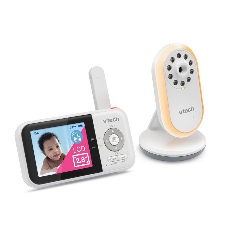 VTech VM3258 2.8" Digital Video Baby Monitor with Night Light - White
