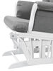 Oxford Baby Sawyer Glider W/Ottomon White/Grey
