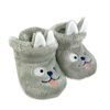 Chloe + Ethan - Infant's Booties, Grey Doggie, 0-6M