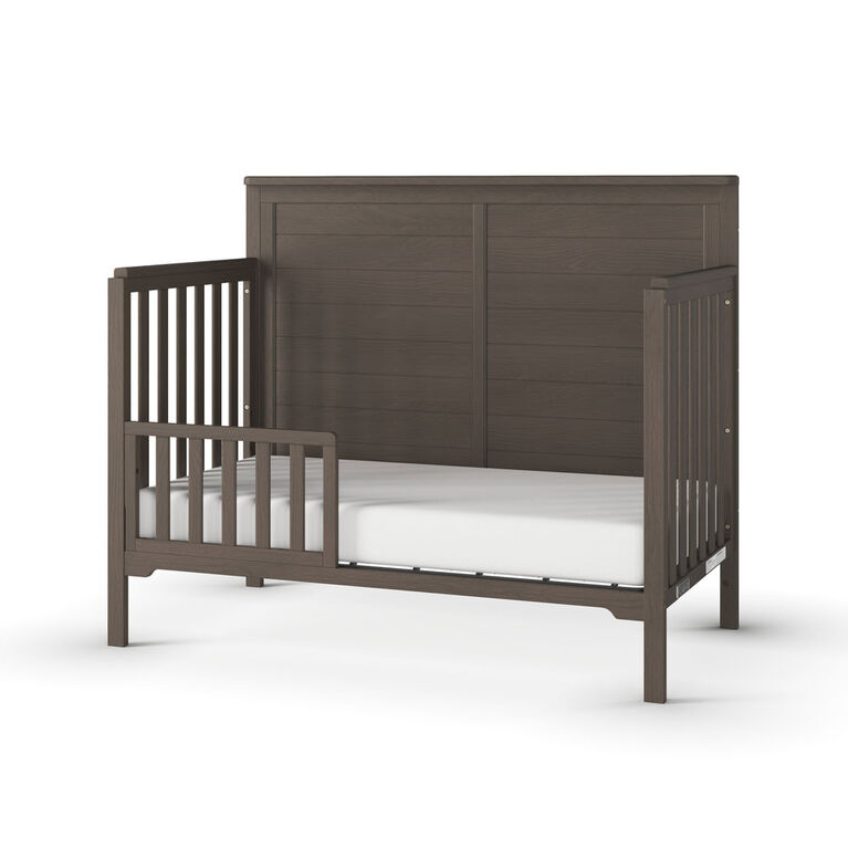 Forever Eclectic by Child Craft Wilmington Flat Top 4-in-1 Convertible Crib, Dapper Gray