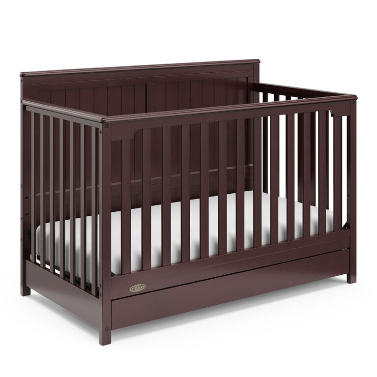 Graco Hadley 4 In 1 Convertible Crib With Drawer Espresso